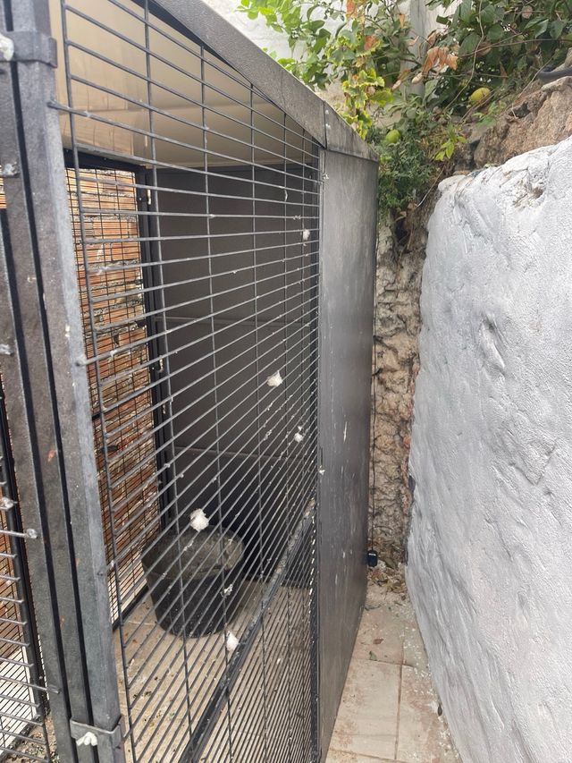 Jaula exterior 2 aguas