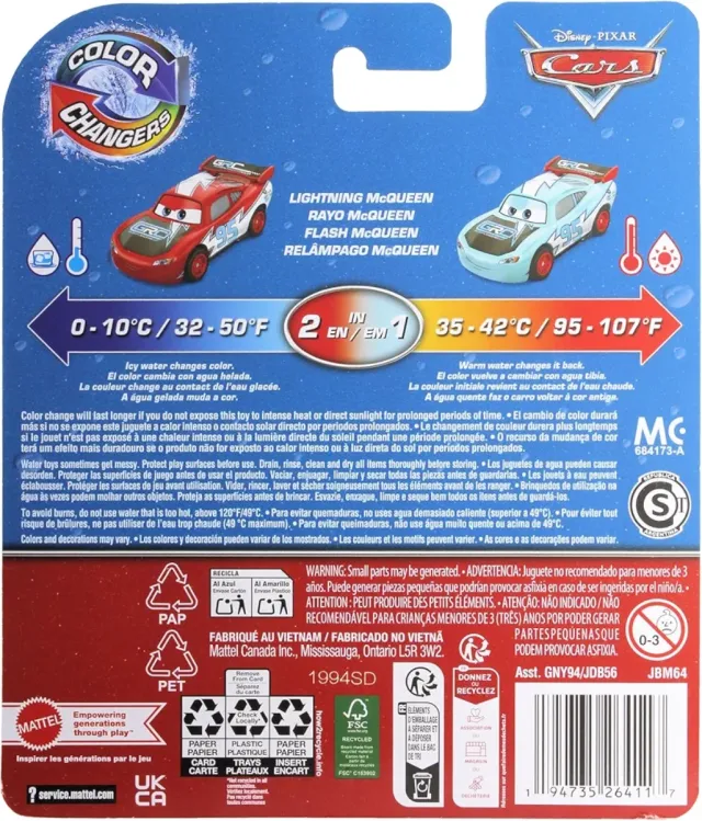 Disney Pixar Cars Color Changers - Rayo McQueen 95