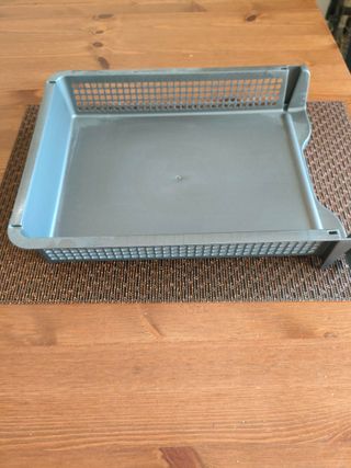 9 Organizadores Escritorio A4 Gris Plástico