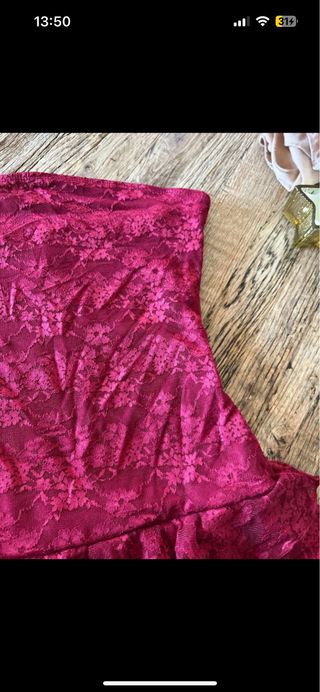 Vestitino SHEIN Ruffle Bordeaux