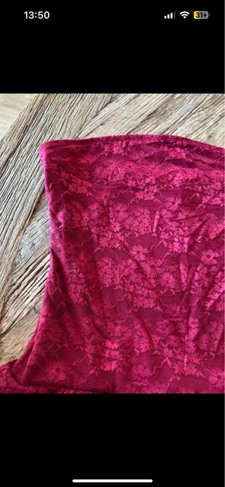 Vestitino SHEIN Ruffle Bordeaux