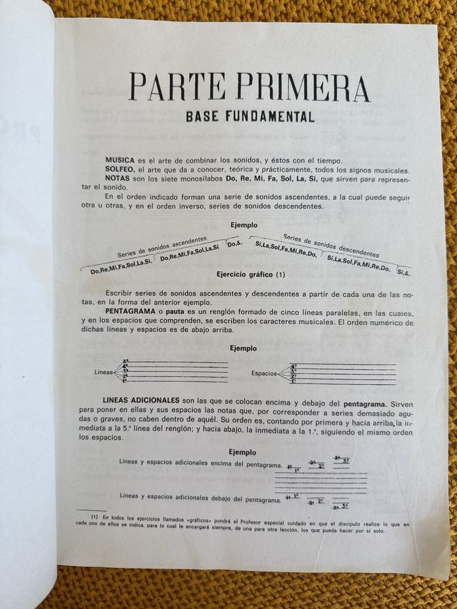 Libro Solfeo Antiguo - El Progreso Musical
a. 1957