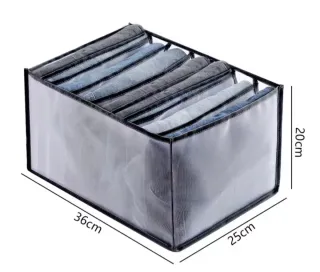 Organizador de tela para armario gris