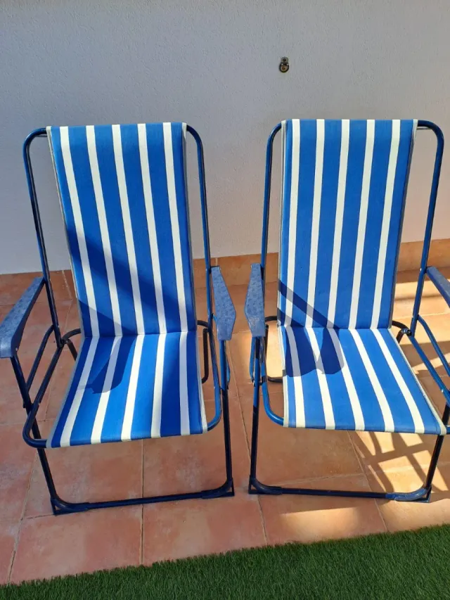 2 Sillas de Campo/Playa Plegables
