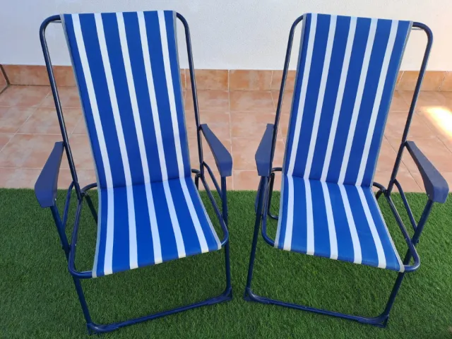 2 Sillas de Campo/Playa Plegables