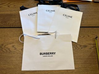 4 Bolsas originales de Lujo Burberry y Celine 