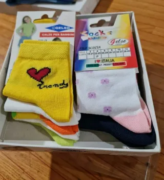 9 paia calze bimbo taglia 22/25 Gelso