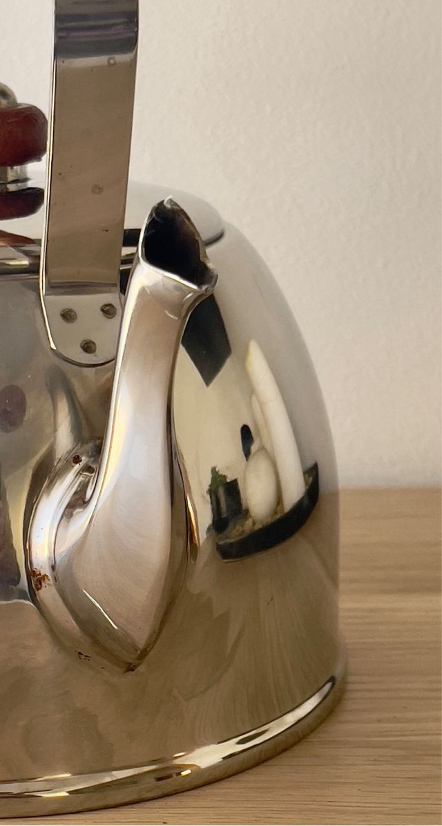 Pava Hervidor Mate Acero Inoxidable Madera