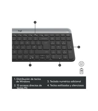 Teclado y Ratón Inalámbrico Logitech
