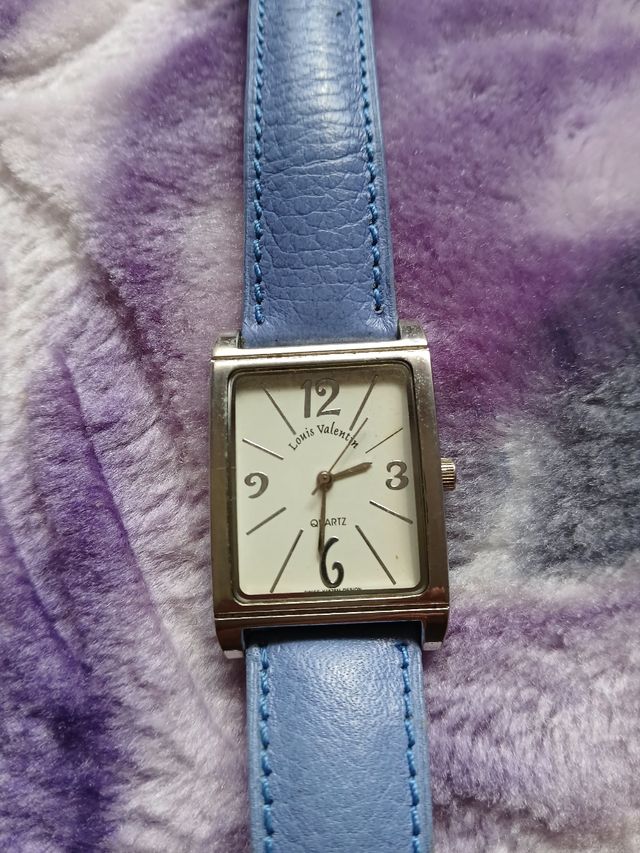 Reloj Louis Valentino Cuadrado Azul de segunda mano por EUR en