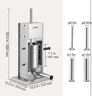 Máquina Embutidora VEVOR 3L Manual
