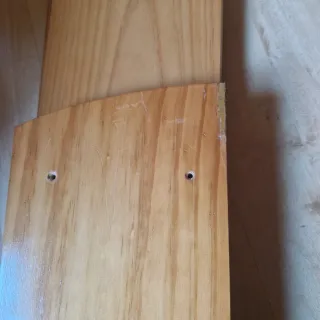 Estantería de pino macizo con 2 baldas