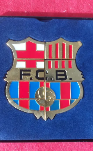 Estuche Pins F.C. Barcelona Bañado Oro