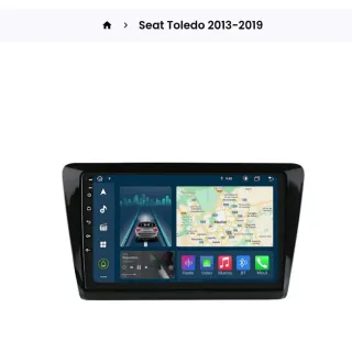 Radio Navegador 9 Seat Toledo 2013-2019 GPS