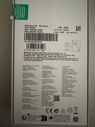 Oppo Reno12 5G Negro