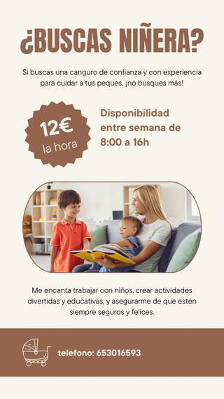 cuidadora de ancianos/ niñera