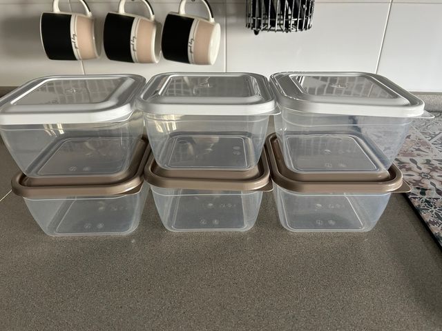 Set 6 Recipientes Plástico Organizadores