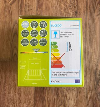 Foco LED F800 Luceco 8W IP65 Dimmable