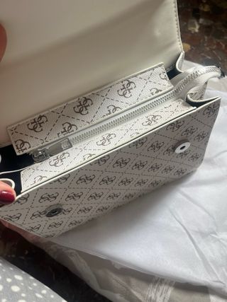Bolso Guess Blanco Logo Monogram