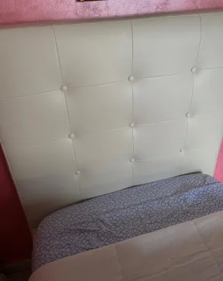 Letto singolo contenitore in pelle