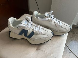 Zapatillas New Balance 327 Beige/Blanco Talla 35