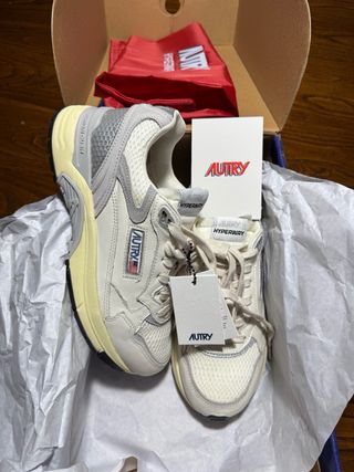 Autry Hyperway Sneakers Donna Bianco Grigio