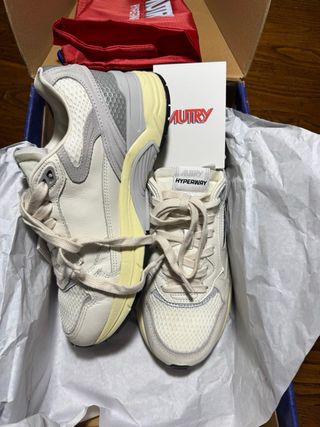 Autry Hyperway Sneakers Donna Bianco Grigio
