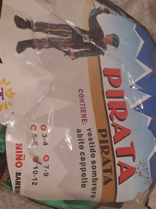 Disfraz Pirata Niño Talla 10-12
