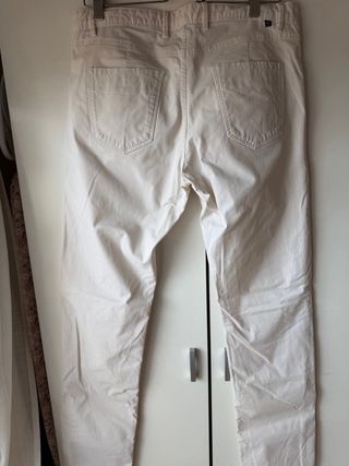 Pantalón Massimo Dutti Crema Hombre