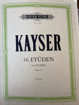 Kayser - 36 Estudios para Violín Opus 20