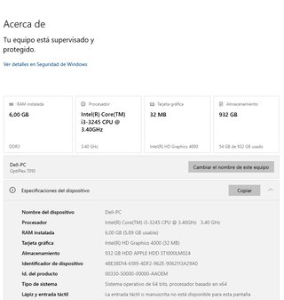 ORDENADOR DELL OPTIPLEX 7010