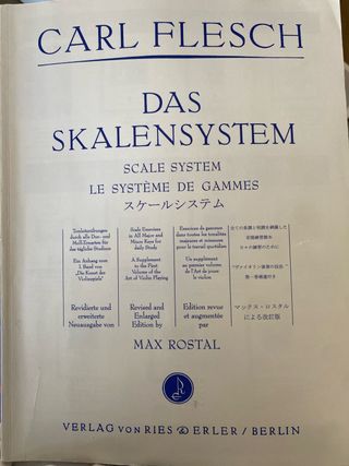 Carl Flesch - Das Skalensystem