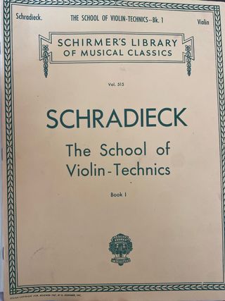 Schradieck - The School of Violin-Technics Bk. 1