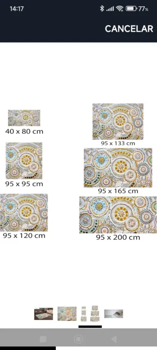 Alfombra Vinílica 95x95cm