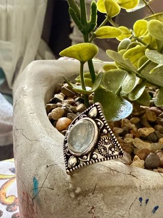 Anillo Plata 925 Piedra Luna