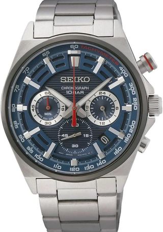 Reloj Seiko Cronógrafo Analógico Hombre Azul
