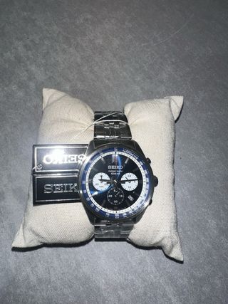 Reloj Seiko Cronógrafo Analógico Hombre Azul