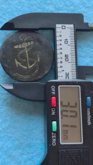 Botón Inglés Marina 30mm Guerra Independencia