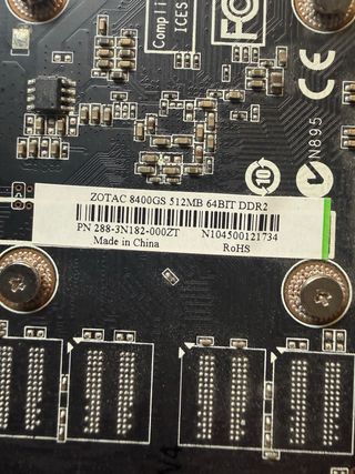 Tarjeta Gráfica Nvidia Zotac 8400GS 512Mb DDR2