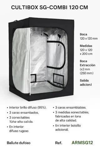 Armario Cultivo Indoor CULTIBOX SG-COMBI 120