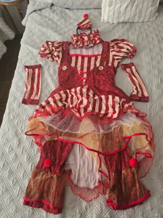 Disfraz payaso con accesorios talla m/l