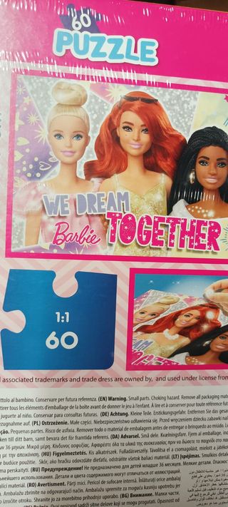 Puzzle Lisciani Barbie Glitter 60 piezas 4+