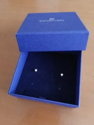 Pendientes Swarovski Plata
