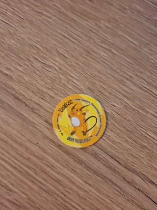 Tazo 2 Pokémon Raichu #26 año 2001