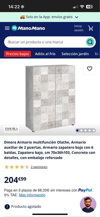 Mueble Zapatero Diseño Azulejo
