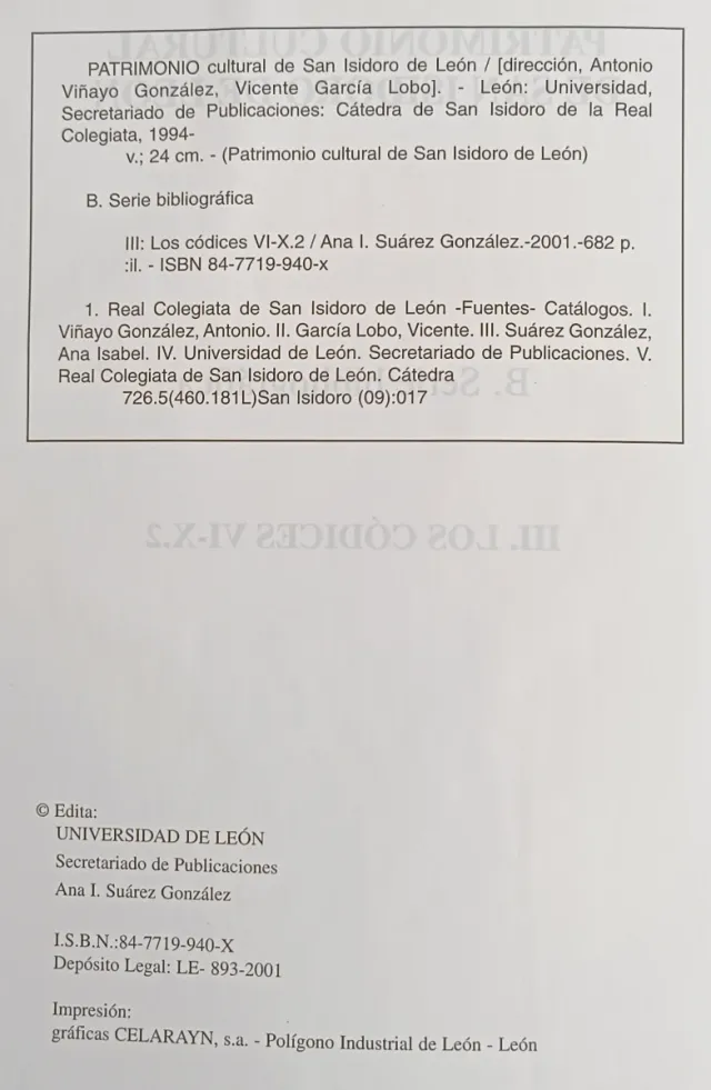 LOS CÓDICES VI-X 2 - ANA ISABEL SUÁREZ GONZÁLEZ
