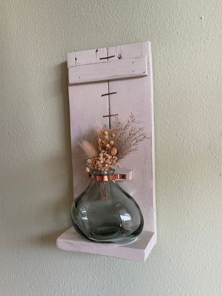 Vaso da parete shabby chic Beige