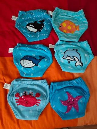 Braguitas entrenamiento bebé animales marinos