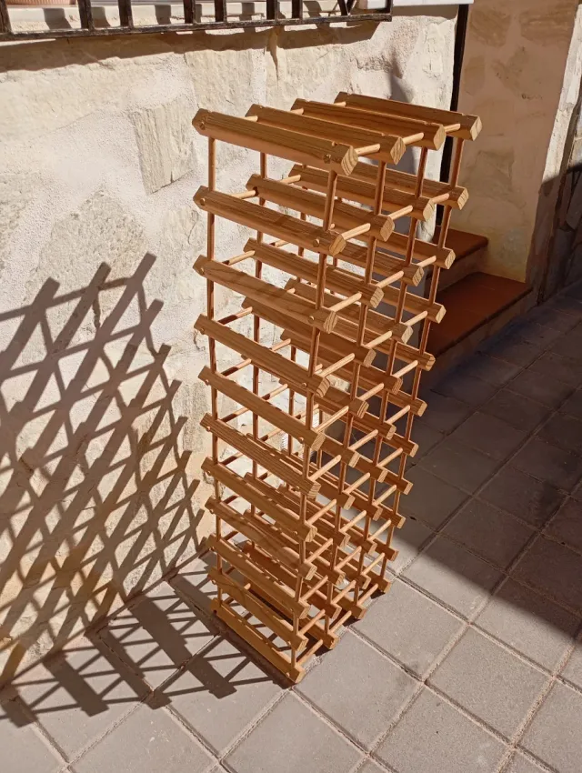 Botellero de madera