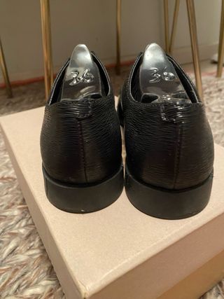 Zapatos planos Camper piel mujer negros